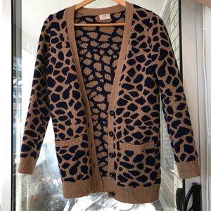 Merino Wool Pebble Pattern Cardigan